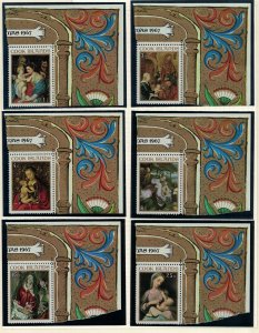 Cook Is. Christmas Renaissance Paintings Rubens 6v Corners 1967 MNH SG#256-261