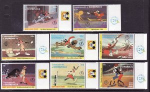 Disney-Dominica-Scott#1494-1501-unused NH set-Goofy-60th