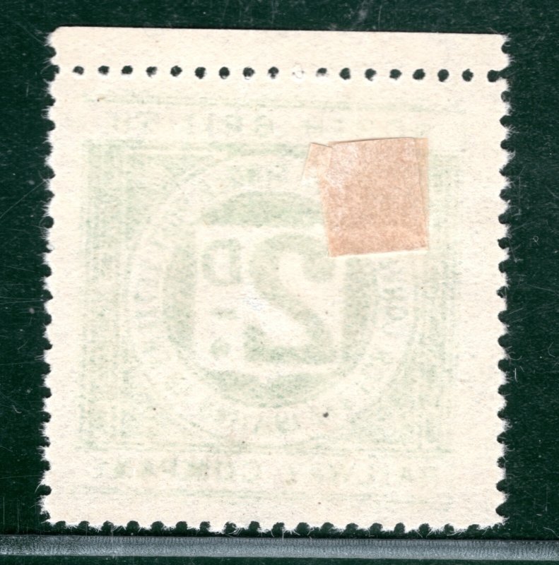 GB Scotland NORTH BRITISH RAILWAY Letter Stamp 2d *BRIGHT EMERALD* Mint LIME140