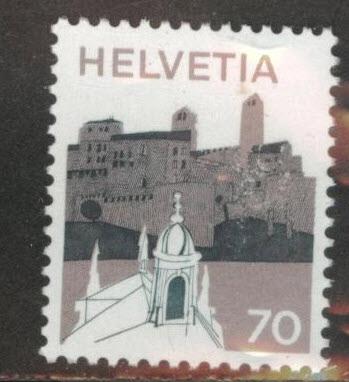 Switzerland Scott 567 MNH** from 1973-1980 No Fiber paper