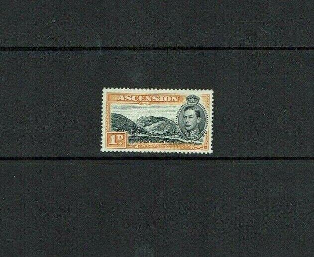 Ascension Is : 1938, 1d black & yellow/orange, Perf. 13.5, SG39a Mint