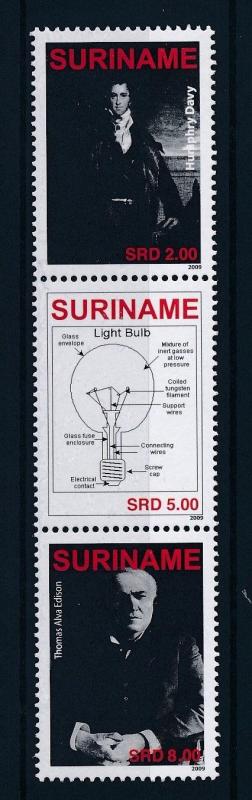 [SU1603] Suriname Surinam 2009 Electricity Light Bulb Thomas Edison MNH