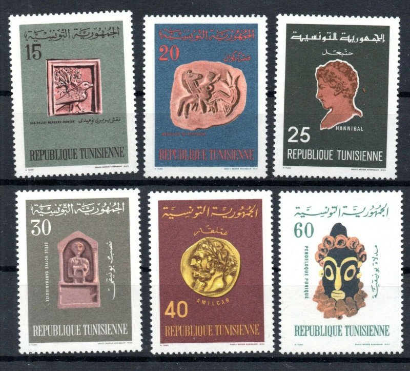 1967 - Tunisia - Works of Art from the History of Tunisia- Complete set 6v.MNH** 