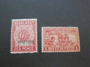 Transvaal 1895 Sc 164,165 MH