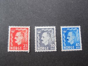Norway 1950 Sc 310,311,313 FU