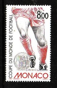 Monaco-Sc#1909- id2-unused NH set-Sports-World Cup Soccer-Football-1994-