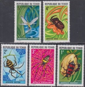 CHAD Sc# 252-6 CPL MNH INSECTS and SPIDERS