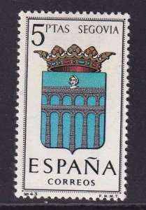 Spain   #1087  MNH  1965  Provincial Arms  5p  Segovia