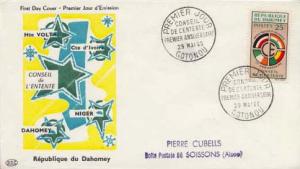 Dahomey, First Day Cover, Flags