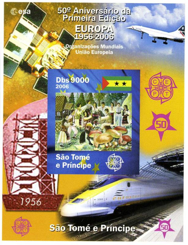 Sao Tome & Principe 2006 CONCORDE Europa 50th. Anniversary Deluxe s/s mnh.vf #1