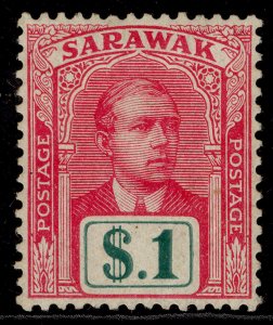 SARAWAK EDVII SG60, 50c olive-green & carmine, M MINT. Cat £48.