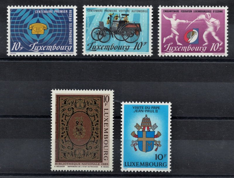 LUXEMBOURG 1985-1986 - Complete sets MNH (10 scans)