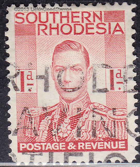 Southern Rhodesia 43 USED 1937 KGVI