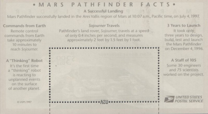 US 3178 MNH SS Mars Pathfinder