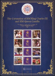 Isle of Man 2023 MNH Stamps Mini Sheet Coronation of King Charles III Queen Cami