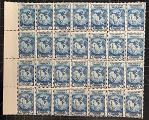 US Stamps-SC# 753 - Arrow Line Block Of 28 - SCV = $25.00