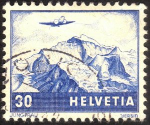 1941, Switzerland 30c, Used, Sc C27