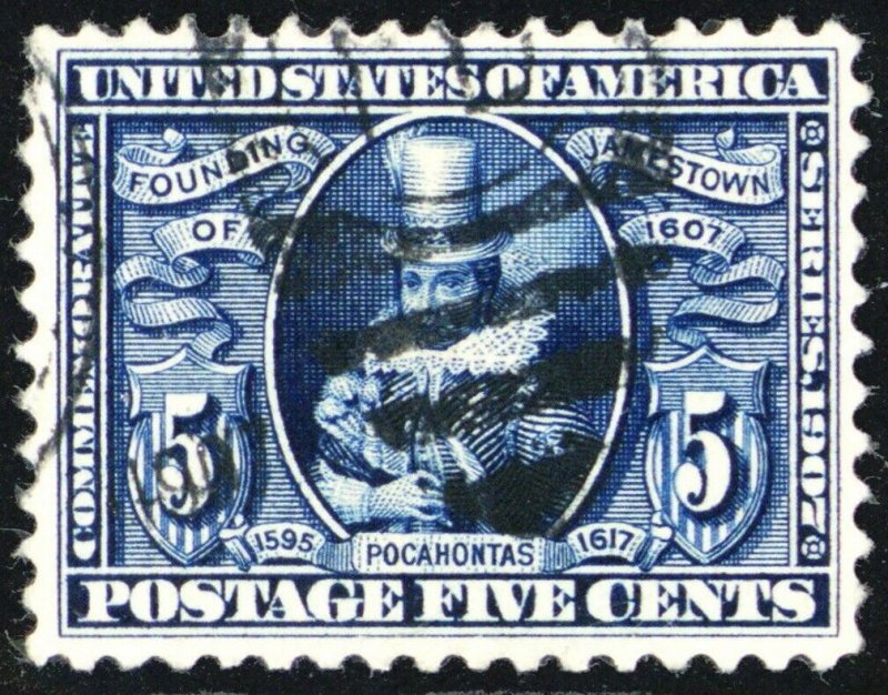 330, Used 5¢ VF/XF Nicely Centered Stamp * Stuart Katz