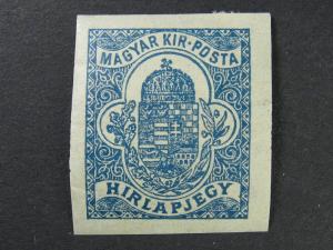 hungary   scott #P9 vf mint hinged