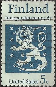 # 1334 USED FINLAND INDEPENDENCE 50TH ANNIV.