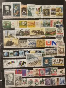 1963-1973 US Used Postage Stamp Collecting Lot  z5002