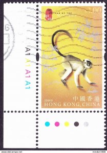 HONG KONG 2004 $3 Multicoloured Year of the Monkey Gutter FU