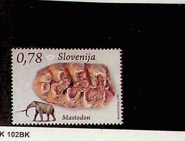 SLOVENIA Sc 1263 NH ISSUE OF 2018 - FOSSILS
