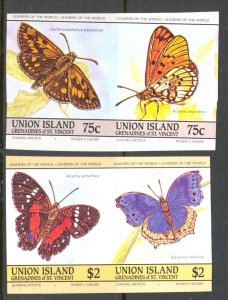 St. Vincent Grenadines Union Is. Sc# 196-197 MNH pair IMPERF 1985 75c-$2 