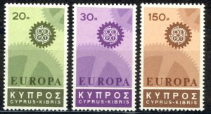 Cyprus Sc# 297-299 MH 1967 Europa