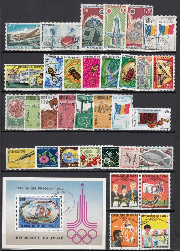 Chad - small stamp lot - (2909)