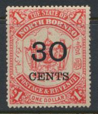 North Borneo SG 90 MH   OPT see details & scans 