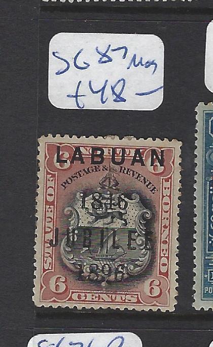 LABUAN   (PP2307B)  JUBILEE 6C  ARMS,  LION SG 87   MOG