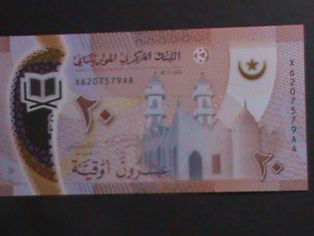 MAURITANIA- 2020 CENTRAL BANK OF MAURITANIE UNCIRCULATED-POLYMAR-CURRENCY VF