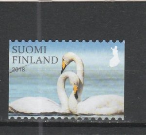 Finland  Scott#  1571b  Used  (2018 Whooper Swans)