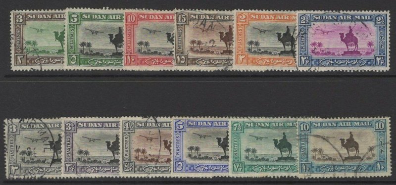 SUDAN SG49b/57d 1931-7 AIR STAMPS FINE USED