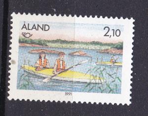 Finland-Aland Isls.  60 MNH 1991 Kayaking