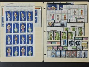 Germany DDR Mint NH Stamp Collection in Mounts on Stock Pages