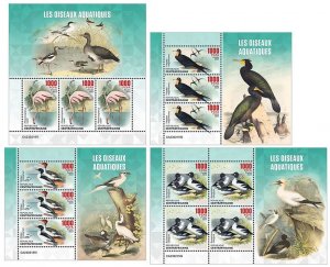 C A R - 2023 - Water Birds - Perf 4 Min Sheets - Mint Never Hinged