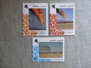 Kuwait, Scott# 1201-1202, 1204, MNH