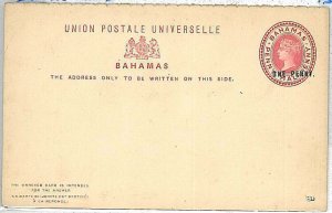 28610  -  BAHAMAS - POSTAL HISTORY - STATIONERY  double CARD : ONE PENNY