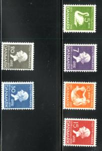 Denmark 246-251 MH SCV $47.50