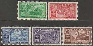 EDSROOM-12704 New Zealand 218-222 MNH 1936 Complete Industries CV$13.25