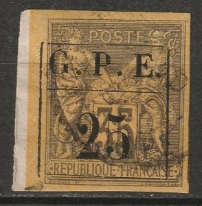 Guadeloupe 1884 Sc 2 used