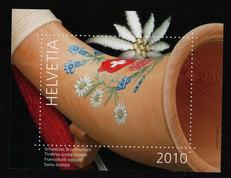 Switzerland Swiss stamps annual year set label 2010