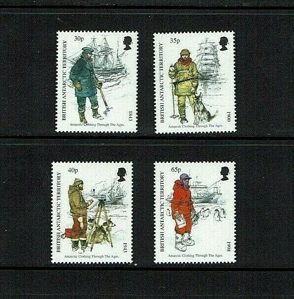 British Antarctic Territory: 1998 Antarctica Clothing, MNH set