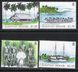 Thematic stamps SOLOMON IS 2002 METHODIST MISSION 1012/5 mint