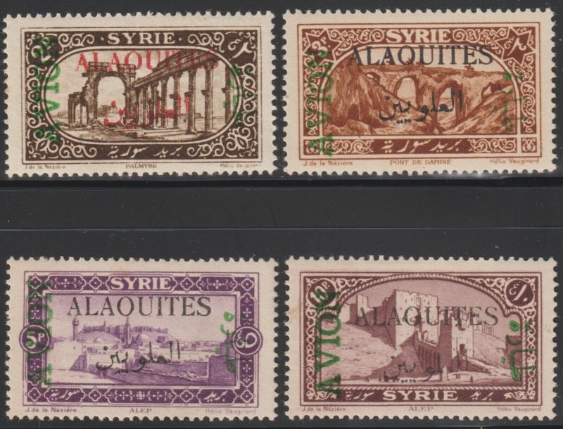 EDSROOM-18046 French Colony Alaouites C5-C8 LH 1925 Complete Airmails CV$30