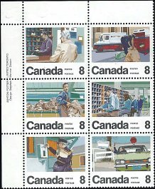 CANADA   # 639a MNH UPPER LEFT PLATE BLOCK  (1-2)