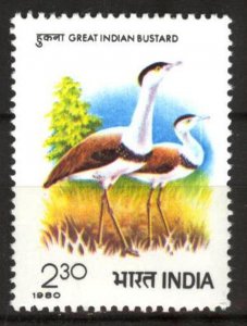 India 1980 Birds MNH