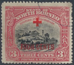 North Borneo  SG 237   SC#  B33    Used  Red Cross see details & scans
